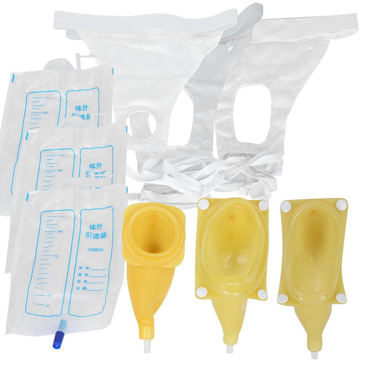 Silicone Urine Collector Bag Adults Urinal with Urine Catheter Bags for Older men Woman Elderly Toilet Pee